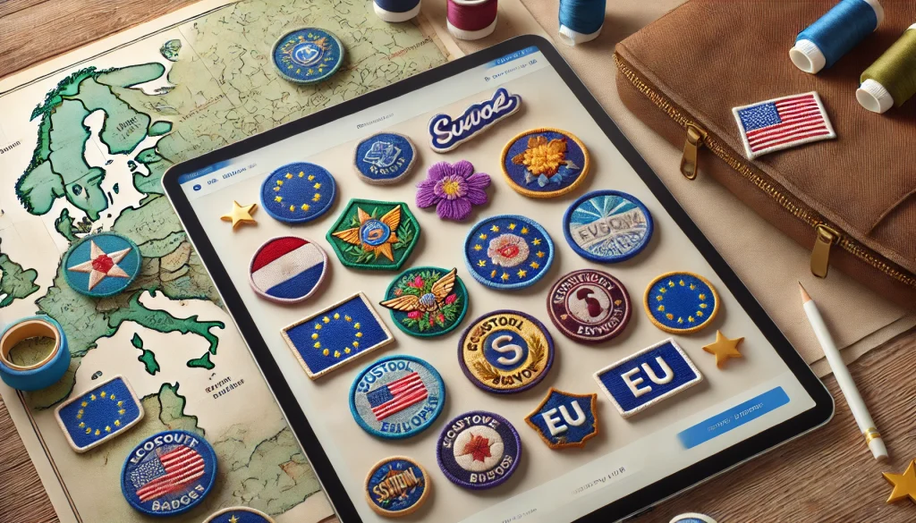 custom embroidered and woven scout badges