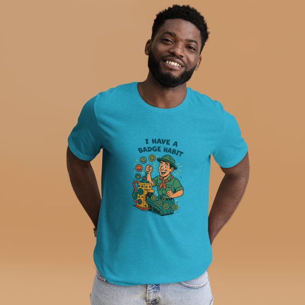 I Have a Badge Habit Tee - Image 3